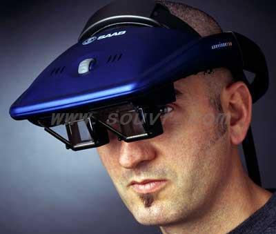 SAABtech - AddVisor 150: transparent high-resolution Head-Mounted Display.